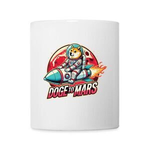 Doge to Mars Astronaut Coffee/Tea Mug– Blast Off in Style!
